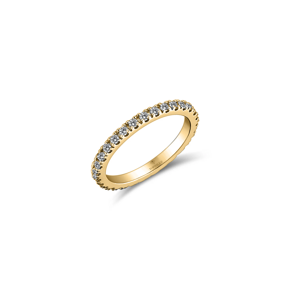 Diamond hybrid gold tamtur ring