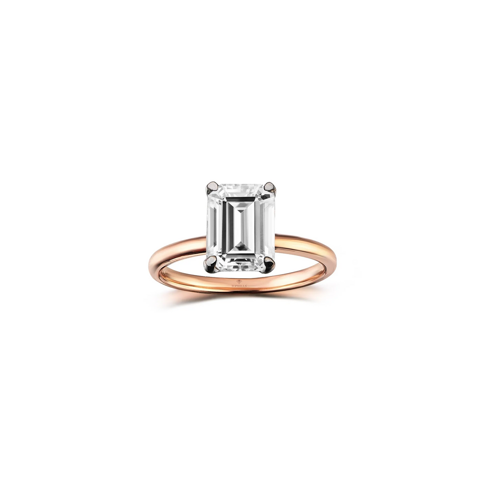 Diamond Hybrid Gold Solitas Ring