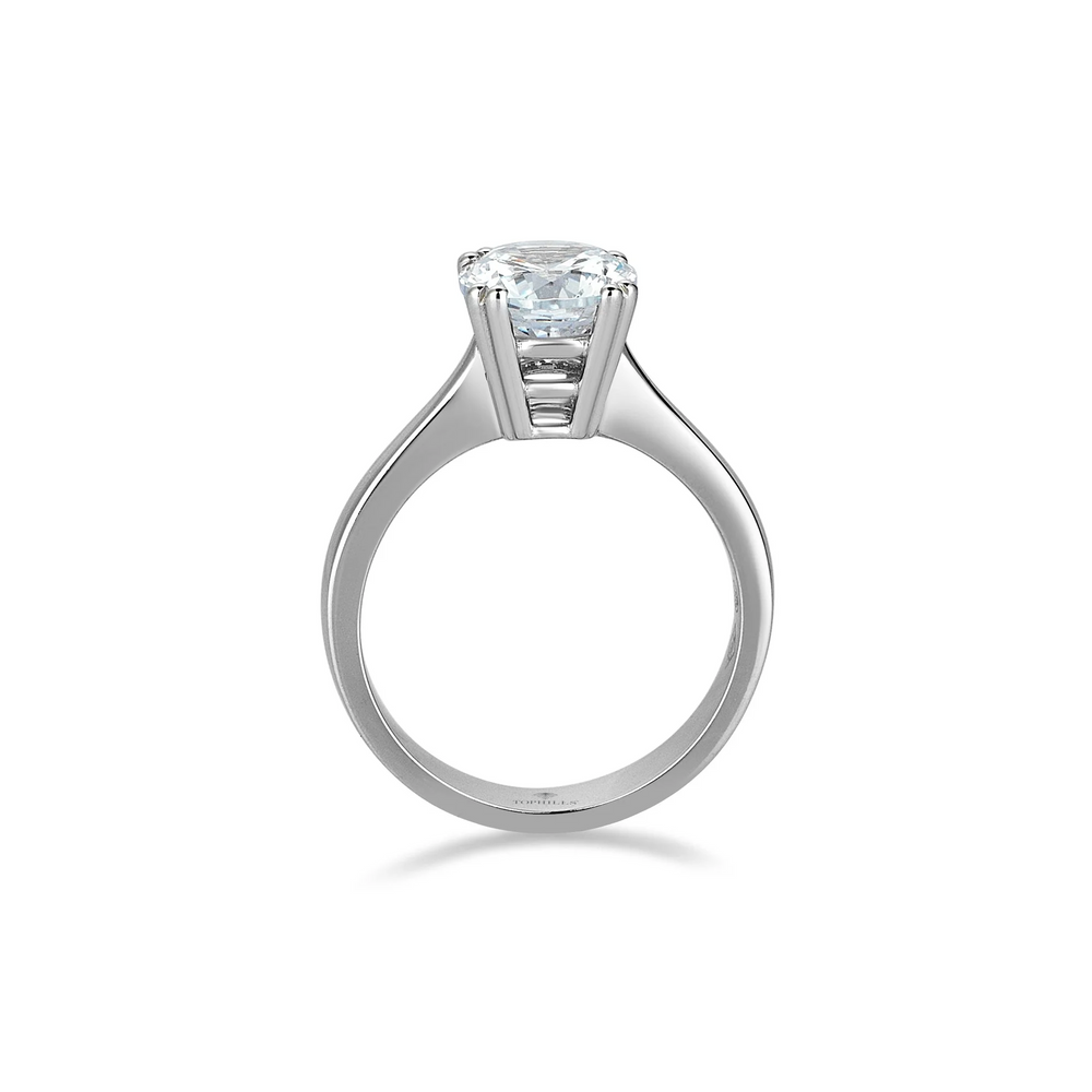 Bague solitaire diamant huit clous