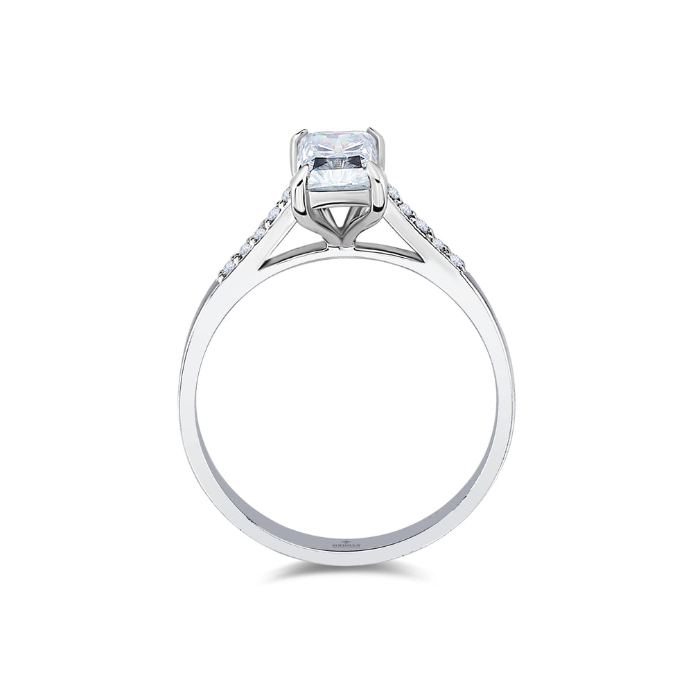 Bague Solitaire Diamant Taille Princesse