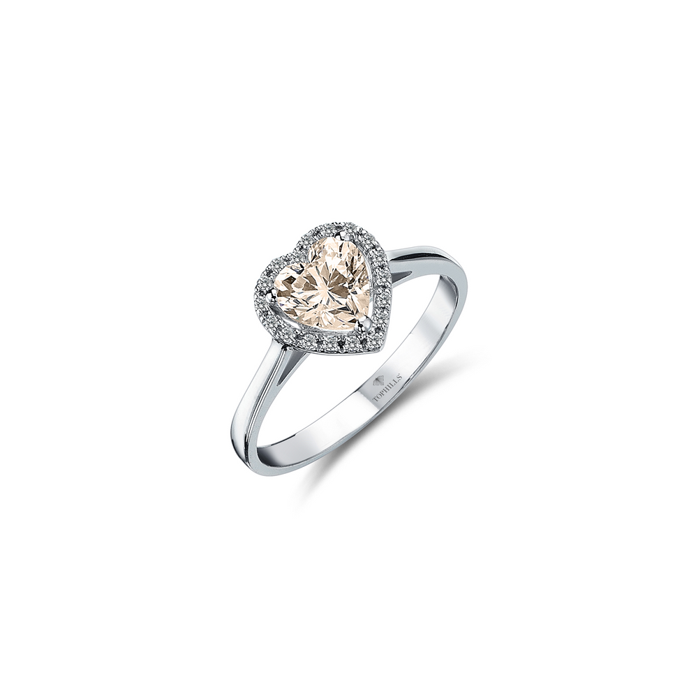 Bague d'or hybride de diamant 1,30 carat