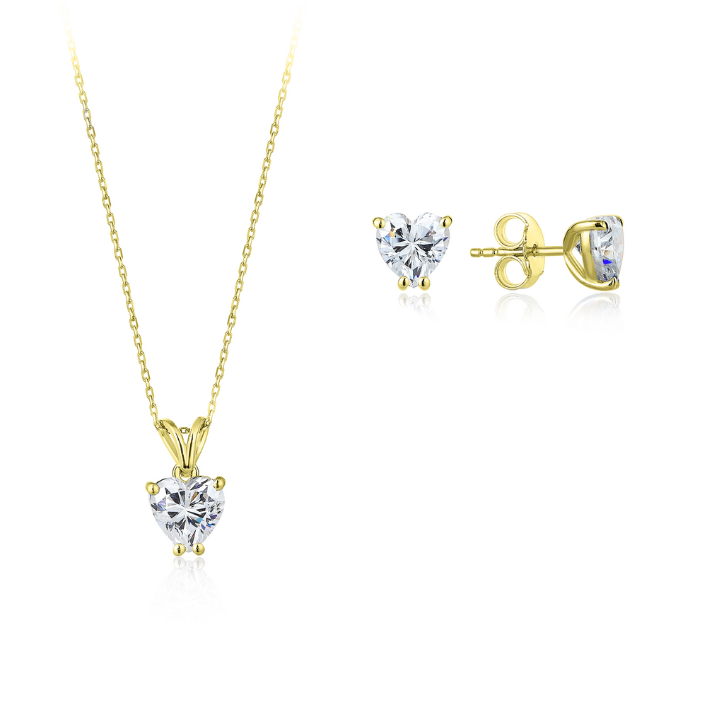 2 Carat Drop Diamond Leaf Set